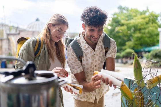 Photo of Shauna Kearns, MAFS '15 kneading bread dough