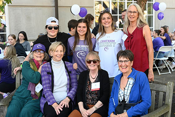 Chatham Alumni pose together at Reunion & Homecoming Weekend
