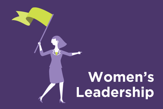 Decorative image reading Women's Leadership