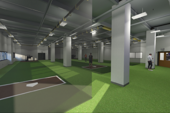 Illustration of the Chatham Eastside Expansion, batting cages