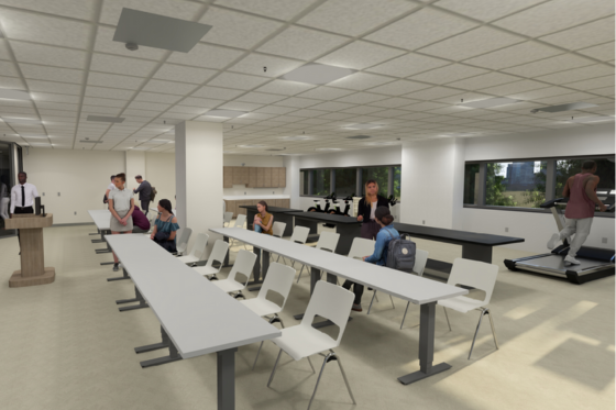 Illustration of Chatham Eastside Expansion, Human Performance Lab