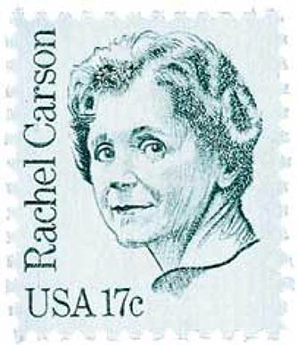 Picture of the USPS Rachel Carson stamp